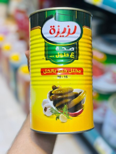 مخلل خيار بالخل 15 - 18 لزيزة